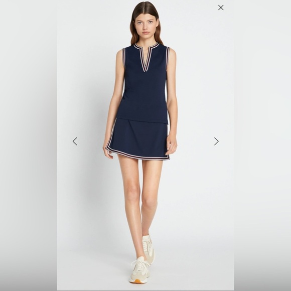 Tory Burch TECH PIQUÉ TUNIC TANK Size XL - Picture 1 of 11